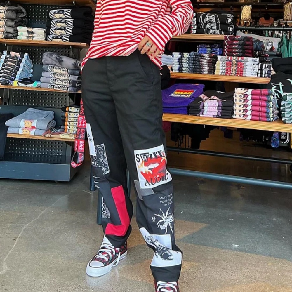 SWIXXZ By Maggie Lindemann Punk Patch Pants
